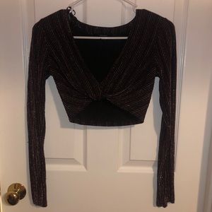 Forever 21 Glitter Crop Top